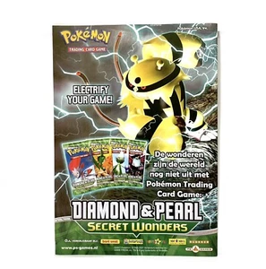 Póster publicitario impreso original DP Secret Wonders - Pokemon TCG 2008 Electivire RARO A4 - Imagen 1 de 8