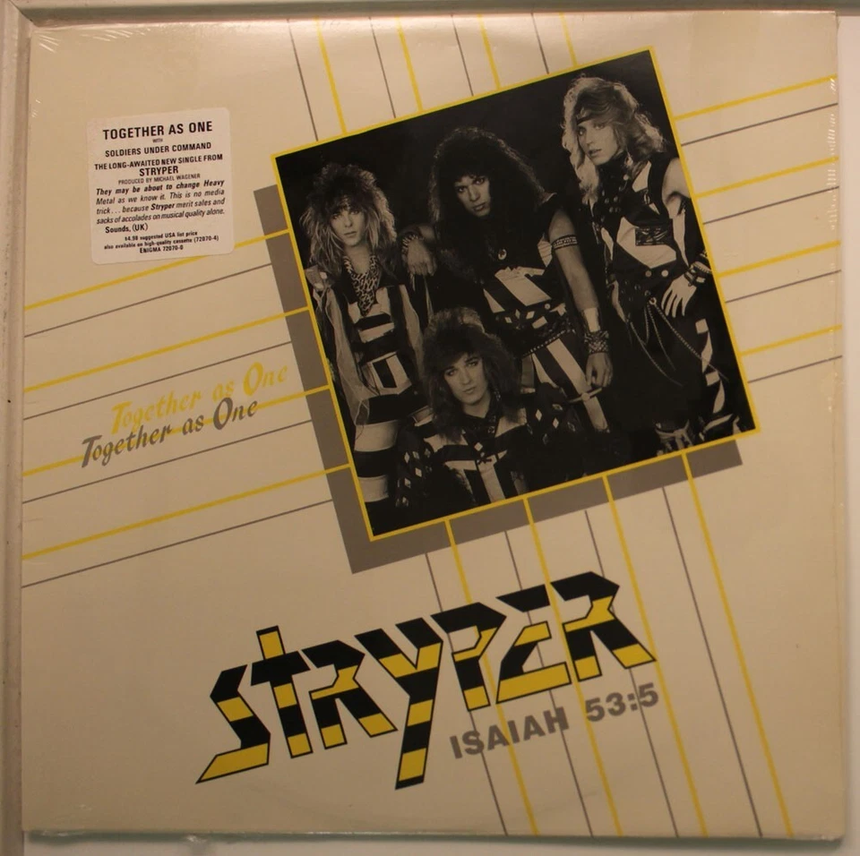 Stryper 12" Together As One On Enigma - Sealed / Sealed (Hype Sticker) - Image 1 of 1