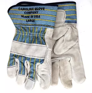 Guanti da lavoro in pelle da uomo Carolina Glove Co. made in USA taglia Large 5755S UN PAIO - Foto 1 di 6
