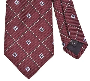 Robert Talbott Best o Class Bond Street Thick Ribbed Twill Check Cotton Silk Tie - Picture 1 of 5