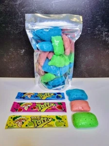 Freeze Dried WARHEADS SOUR! TAFFY Made to Order *Choose Size* *Oddball Candy Co* - Picture 1 of 4