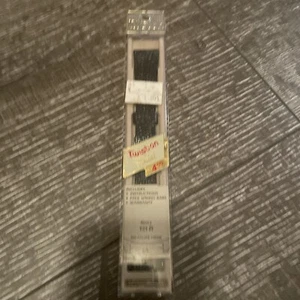 Vintage Watch Band 3/4” Speidel USA Old-Stock Black Leather Strap 121R - Picture 1 of 7