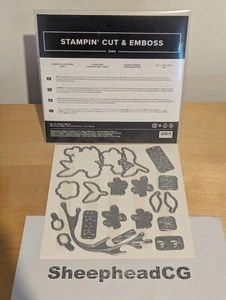 Seltene Stampin' Up! Cut & Emboss Kirschblüten Stanzen Set 18 - sehr guter Zustand, komplett UK! - Bild 1 von 5