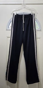 Pantalones deportivos AND1 para hombre M azul marino rayas laterales forrados malla baloncesto atlético - Imagen 1 de 18