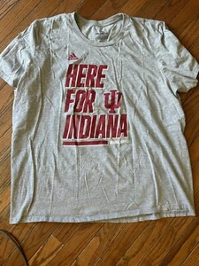 Adidas Men’s Short Sleeve Tee Indiana Hoosiers Size XXL - Picture 1 of 2
