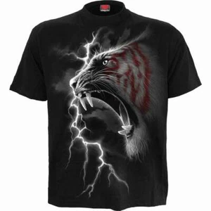 Spiral Mark Of The Tiger Men's Black T-Shirt • Ships in 2-4 Weeks • Gothic - Picture 1 of 3