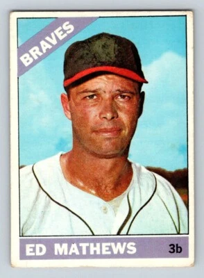 1966 Topps #200 Eddie Mathews - Image 1 of 2