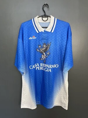 PERUGIA 1992/1993 MATCH WORN AWAY FOOTBALL SHIRT #3 ELLESSE VINTAGE TRIKOT GR. XL - Bild 1 von 4