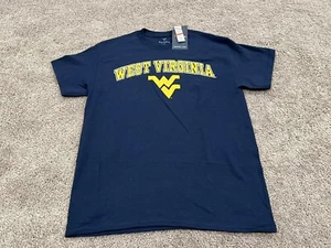 West Virginia Mountaineers Fanatics Brand Basic Blue T-Shirt Men's Size Medium - Picture 1 of 5