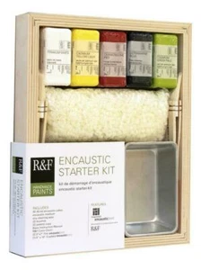R&F Handmade Paints ENCAUSTIC ART STARTER KIT WAX COLOUR SET - Picture 1 of 1