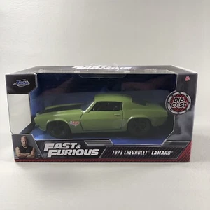 Jada Toys Fast & Furious Dom's 1973 Chevrolet Camaro Army Green Color Maßstab 1:32 - Bild 1 von 11