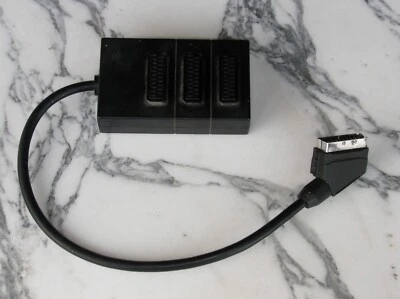 3 to 1 Scart Video Combiner Box for Multiple Connections VHS Video Recorder DVDs - Image 1 of 2
