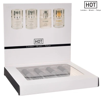 Profumi per Donna con Feromoni HOT London - Tokyo - Miami - Dubai 4 Fragranze - Bild 1 von 4