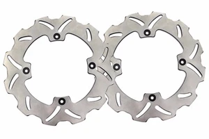 Front 250mm+Rear 240mm Brake Disc Fit SUZUKI RMZ250 2007 RMZ450 2005-2017 Rotors - Picture 1 of 12