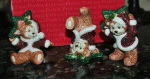 PELUCHE TWINKLING FITZ & FLOYD Navidad con juego de estrellas/3 estatuillas limitadas 1063/131 - Imagen 1 de 3