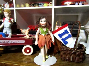 Artisan Jointed Bisque Doll 1:12 Rare Vintage Collectible Girl, Sister Doll (a) - Picture 1 of 4