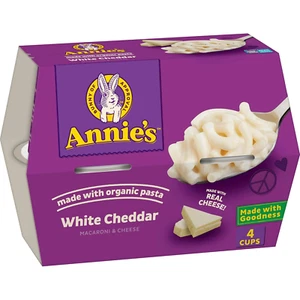 Annie's Organic White Cheddar Mac & Cheese 8.04oz 4 Cups 6 Pack Microwave Pasta - Picture 1 of 12