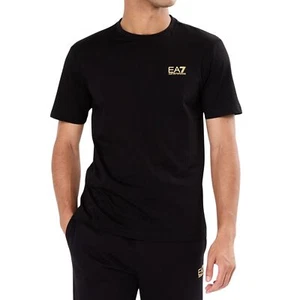 Ea7 Emporio Armani T-shirt da Uomo Core Identity in Jersey di Cotone Nera Cod... - Foto 1 di 4