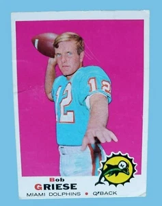 1969 Topps BOB GRIESE #161 MIAMI DOLPHINS HOF Vintage Football Card - Picture 1 of 11
