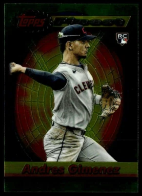 2021 Topps Finest Flashbacks - Andres Gimenez #85 - Image 1 of 2
