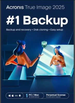 Acronis True Image 2025 1 Gerät - Device / Dauerlizenz Download Code @GWC - Bild 1 von 3