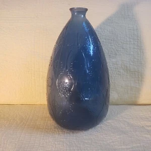 Vintage Vase Made in Spain mit handgeblasenem Recyclingglas - Bild 1 von 7