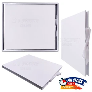 Pure White Guest Book Silver Foil Texture Birthday Wedding Engagement Party EXP - Picture 1 of 11