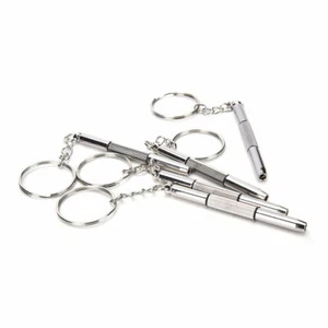 5 PCs x Mini 3-in-1 Keychain Screwdriver Tool Kit - Glasses/Mobile/Watch. UK - Picture 1 of 11