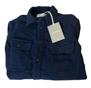 Everlane Heavyweight Overshirt Navy Size Small NWT - Picture 1 of 4