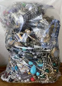 1 Pound Lb Bag Jewelry Vintage Modern Lot Craft Junk Some Wearable Resell Mix In - Picture 1 of 10