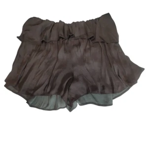 Urban Outfitters CXM Black/Green Iridescent Shorts Skirt Size L. - Picture 1 of 6