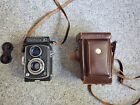 Vintage Yashica-A TLR 120 Film Camera w/ lens cap + case ,very good condition.