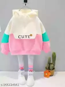 WINTER WEAR HOODIE FULL SLEEVFOR GIRLS & BOYS - Picture 1 of 6