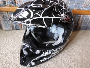 SNELL M2010 METAL MULISHA MOTOCROSS OFF ROAD DIRT BIKE HELMET DOT SIZE S MSR - Picture 1 of 14