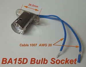 5pcs BA15D Bayonet Light Bulb Brake Lights Socket ( ba15d ) - Picture 1 of 3