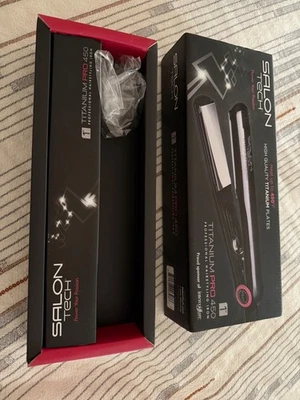 Titanium 450 Flat Iron 1” Professional Hair Straightener – Fast Heat Up to 450°F - Image 1 of 3