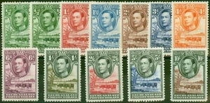 Bechuanaland 1938-49 Set of 12 SG118-128 Good to Fine MM - Picture 1 of 1