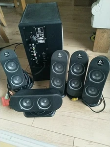 Logitech X-530 Lautsprecher 5.1 Surround Sound mit Subwoofer - Bild 1 von 4