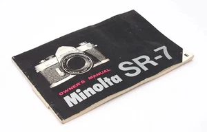 Minolta SR-7 35mm SLR Camera Owner's Manual - UK Dealer - Picture 1 of 2