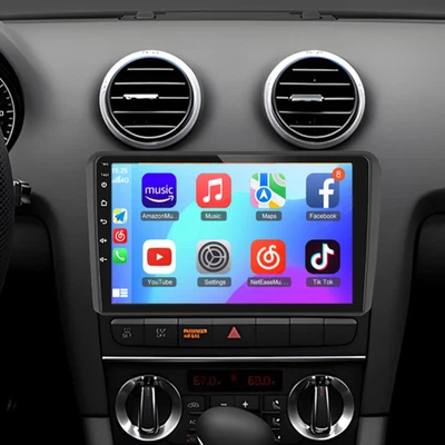 Upgrade Radio for Audi A3 2003-2013 9" Android 14 Carplay Touchscreen Car Stereo - Image 1 of 4