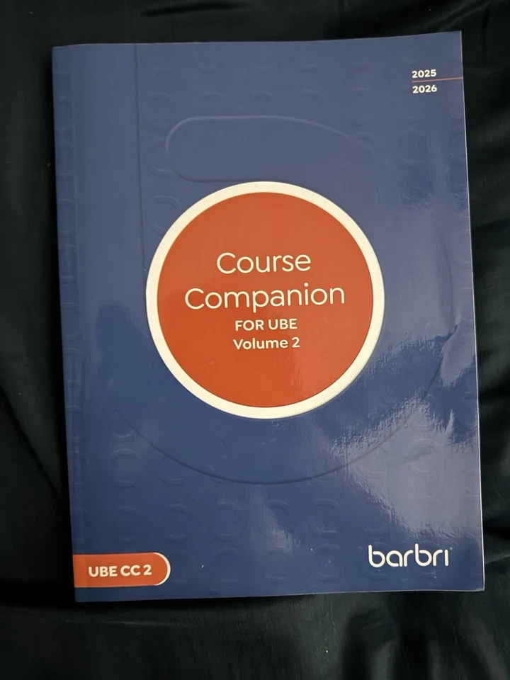 2025 2026 Barbri Bar Exam Course Companion V2 Conviser Mini Review UBE Outlines - Image 1 of 1
