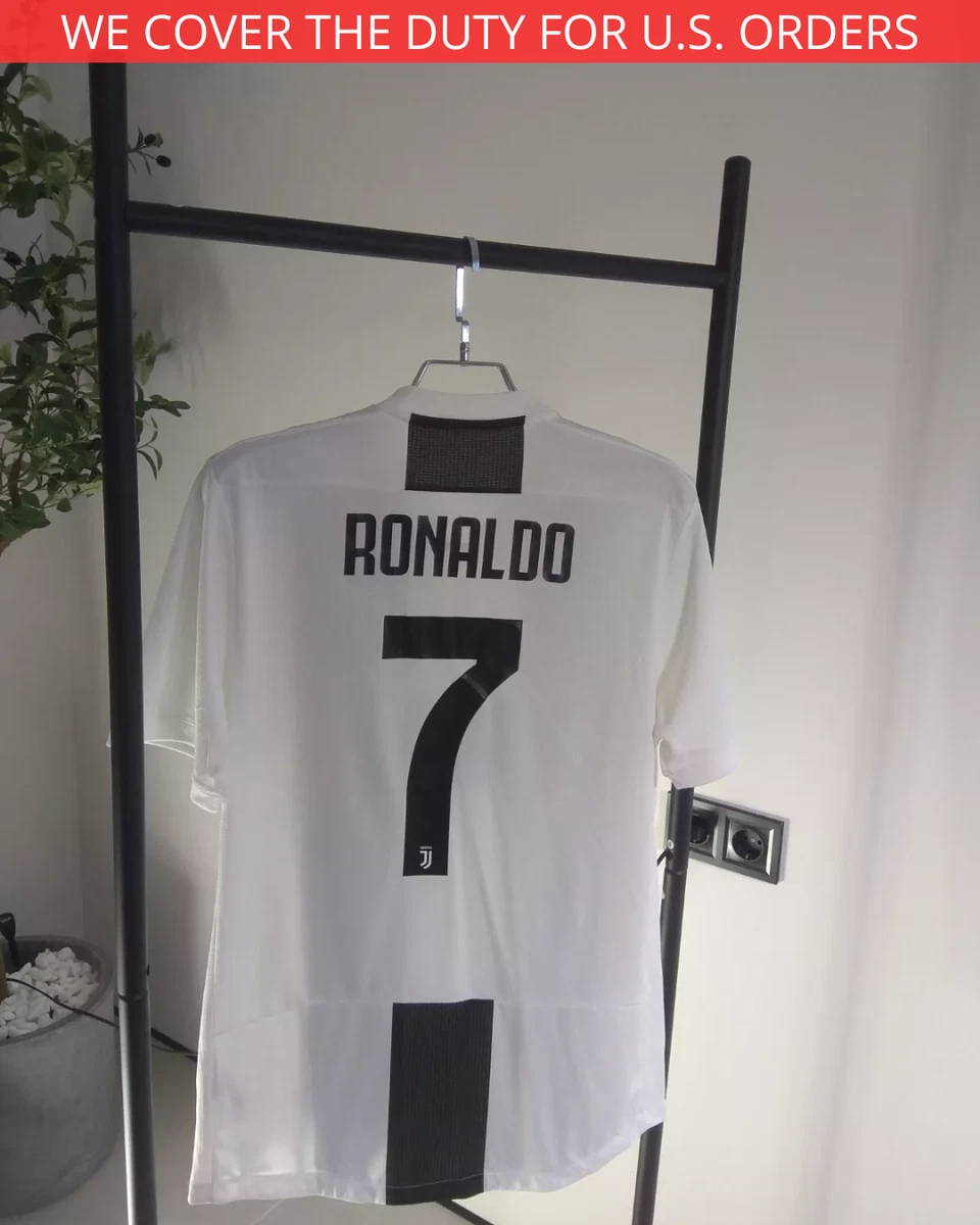 Juventus Cristiano Ronaldo White International Club Soccer Fan