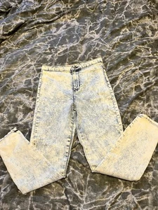 Women’s Washed Design Blue Denim High Waisted Jeans Uk Size 12 - Picture 1 of 7