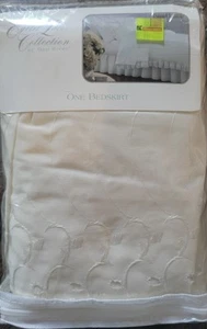 VTG K Mart Dan River Eyelet Lace Collection Bedskirt Elisas Lace Ivory FULL NEW - Picture 1 of 7