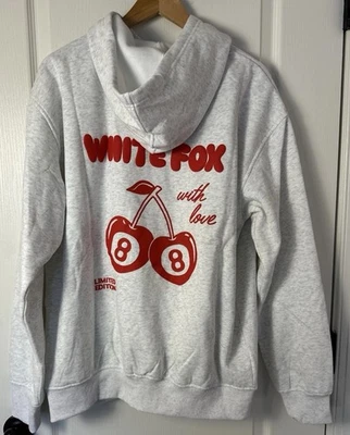 White Fox With Love Limited Edition Oversized Hoodie White Size M/L Brand NWT - Image 1 of 4