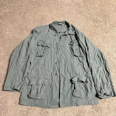 Chaqueta de Fatiga Rothco Militar BDU Ripstop OG-107 Verde Inclinado Bolsillo Talla Mediana Foto 1 de 4