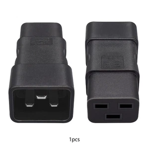 IEC320 C20 auf IEC320 C19 Netzadapter C20-Stecker auf C19-Buchse, - Bild 1 von 5