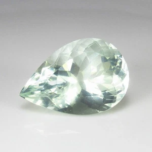 13.10 Ct Natural Flawless Light Green Feldspar Beautiful Pear Cut- 1378 - Picture 1 of 2