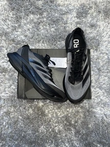 Adidas Adizero Boston 12 Black Carbon UK 9 - Picture 1 of 5