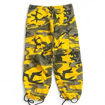 Rothco Amarillo Camuflaje Paracaidista Fatigues Mujer’s Talla Mediana Patín Suelto Foto 1 de 3